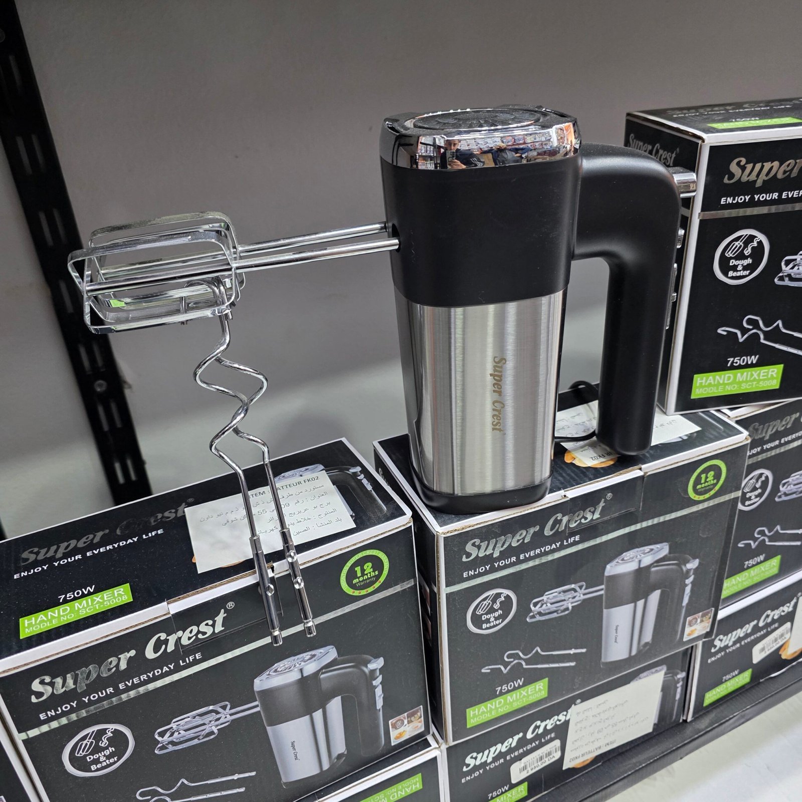 Batteur inox avec Accessoires 750 W SuperCrest SCT-5008 – Image 2