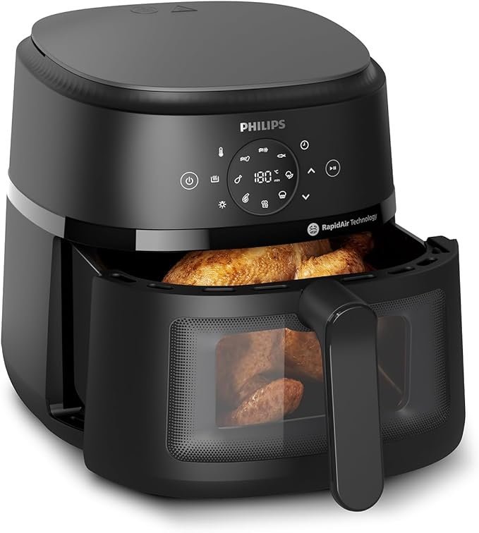 Friteuse À Air Chaud Saine 6.2L 1700W À Technologie RapidAir Philips NA230/09