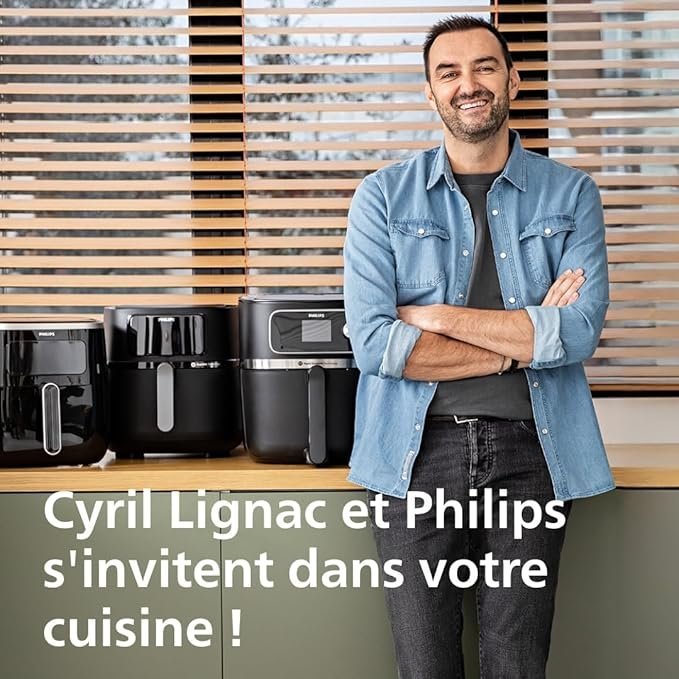 Friteuse À Air Chaud Saine 6.2L 1700W À Technologie RapidAir Philips NA230/09 – Image 3